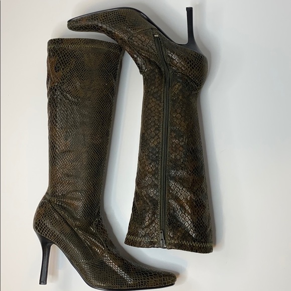 Shiekh Shoes - Snakeskin Print Boot SIZE 8
